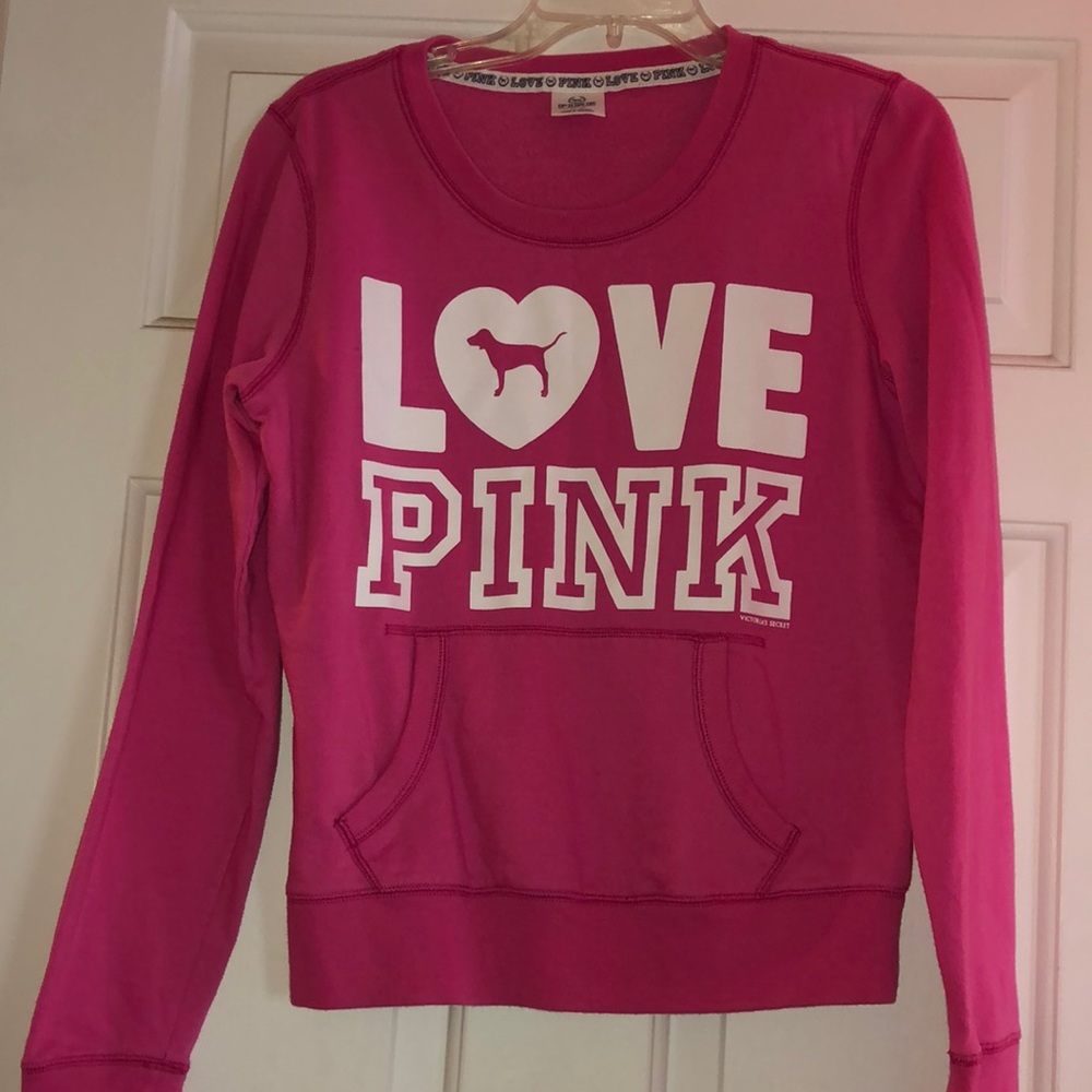 LOVE pink sweatshirt